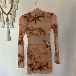 Urban outfitters mini mesh dress
